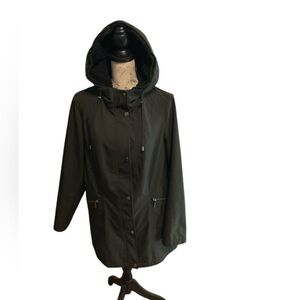 French Connection Olive Utility Jacket with Hood